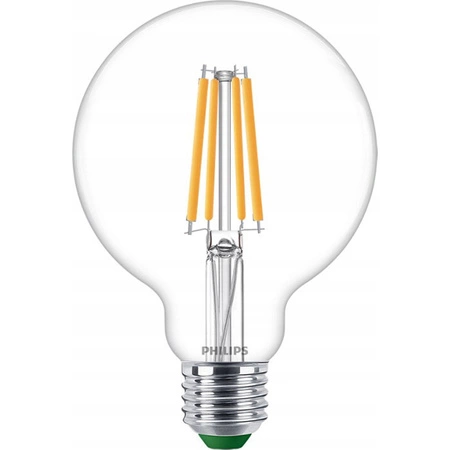 Globe LED žárovka E27 G95 4W = 60W 840lm 2700K Teplá bílá Filament PHILIPS Ultra Efficient