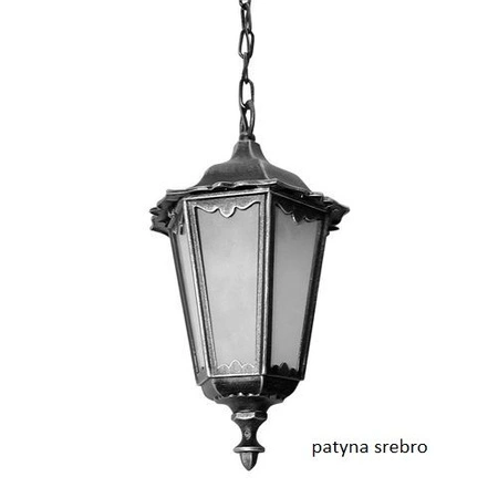 Venkovní závěsná LED zahradní lampa Retro Classic K 1018/1/D E27 Su-Ma