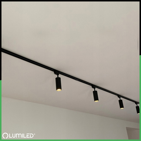 Přímý Spojka pro Jednofázové Kolejnicové Profilové Systémy Kolejnicové Svítidla Černá LUMILED