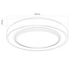 Stropní svítidlo LED Plafond 48W 5300lm CCT 120° White Black IP44 Pilot Dimmable Sigmund Sanico Goldlux