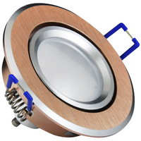 Pohyblivé stropní vestavné svítidlo SUN OLAL GOLDLUX (Polux) zlatý hliník + GU10 3.5w LED žárovka