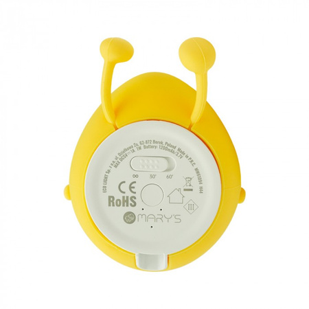 Dětské noční světlo LED 1W 3000K Warm Rechargeable 1200mAh Yellow BANAN MARY'S