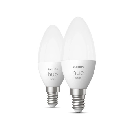 2PAK LED žárovka E14 B39 5,5W 2700K teplá PHILIPS HUE White Bluetooth Zigbee