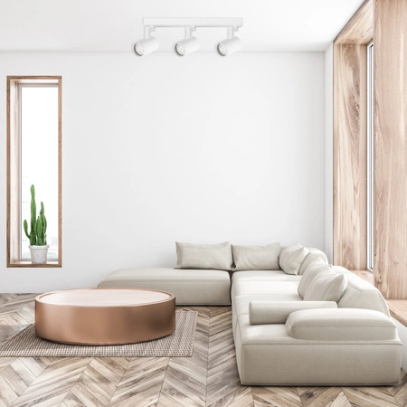 Nástěnné a stropní bodové svítidlo 3x GU10 White LYNX Sanico Goldlux