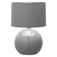 Stolní noční lampa PALLA GRAY/SILVER stínítko Grey/Silver Moderní E27 5089 TK Lighting
