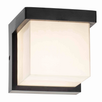 Venkovní nástěnné fasádní svítidlo LED 4000K Square Black