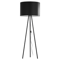 WINSTON BLACK Stojací stojací lampa Stínidlo Tripod Black Minimalist E27 5147 TK Lighting