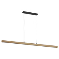 ROLLO Černé dřevěné rustikální LED závěsné stropní svítidlo 1428 TK Lighting