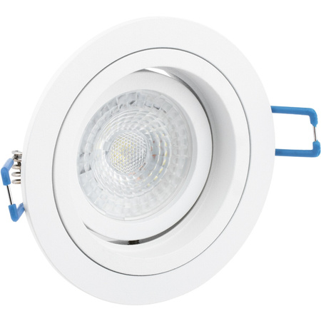 Halogenová Podhledové svítidlo GU10, MR16 Nastavitelná Kulatá Bílá CASSIO LUMILED