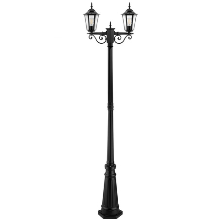 Venkovní zahradní lampa E27, LED sloupek lucerna 200cm BELLIS LUMILED