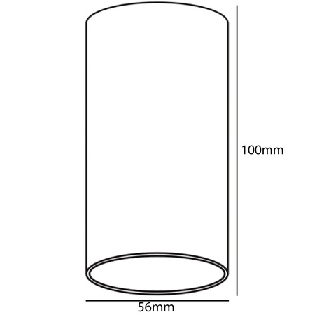LED přisazené HALOGENOVÉ pevné kulaté stropní svítidlo GU10 bílé