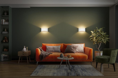 Dekorativní nástěnné svítidlo Nástěnná povrchová montáž E27 Bílá Dekor Ledvance