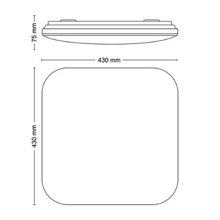 Stropní svítidlo LED Plafond 24W 2900lm 2700K White Mauve Philips