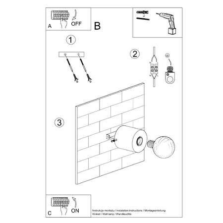 Nástěnné svítidlo LED SALGADO E27 Přírodní dřevo SOLLUX