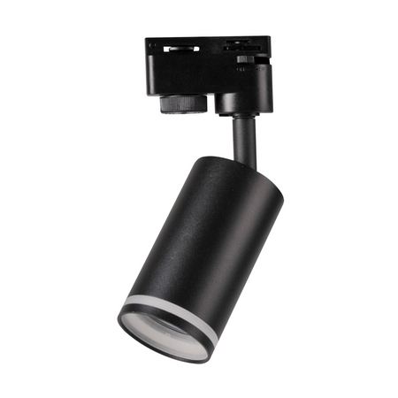 Sada přípojnic 1-fázová lišta + 3x reflektor GU10 černý PARIS Sanico Goldlux