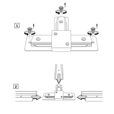 Spínač typu T pro 1-fázovou přípojnici Black Sanico Goldlux