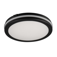 Plafond LED pro povrchovou montáž 20W 1600lm CCT IP65 Round Black BENO KANLUX