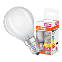 LED žárovka P45 Ball E14 4,8W = 40W 470lm 2700K Warm 320° Dimmable Retrofit Filament CLASSIC Osram