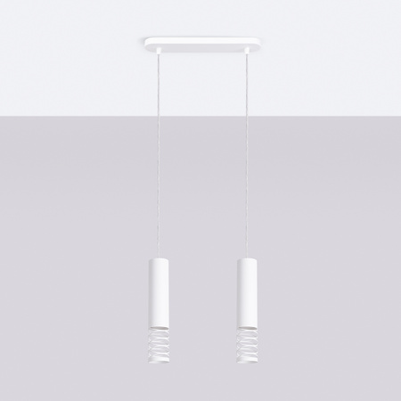 Stropní závěsné svítidlo 2x GU10 White LAMI Ocean Green SL.1687 Sollux