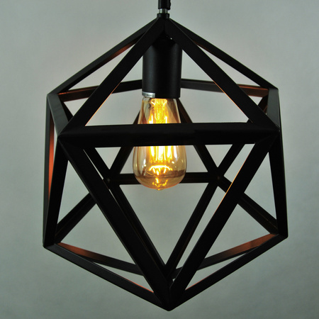 GEOMETRIC IL MIO DENMARK 1xE27 černá stropní lampa - GOLDLUX (Polux)