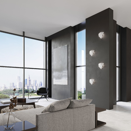 LED SOLIDO 2xG9 Nástěnné svítidlo Trojúhelníková bílá SOLLUX