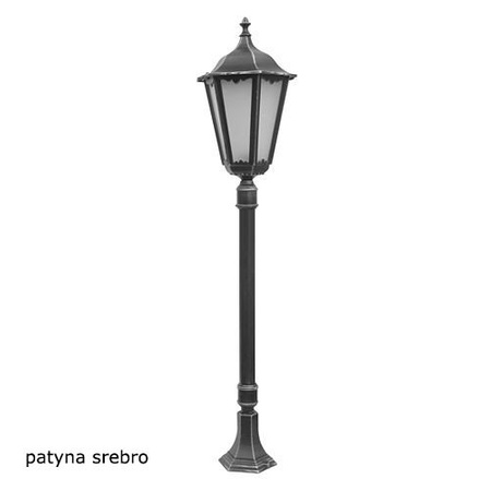 Venkovní zahradní lampový stožár LANTERN E27 Retro Maxi K 5002/1 BD 45 170cm černá Su-Ma