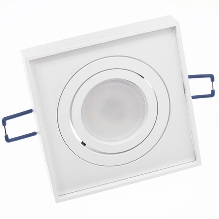 Halogenová Podhledové svítidlo GU10, TUBA SPOT Nastavitelná Čtvercová Bílá 20mm MIDI LUMILED