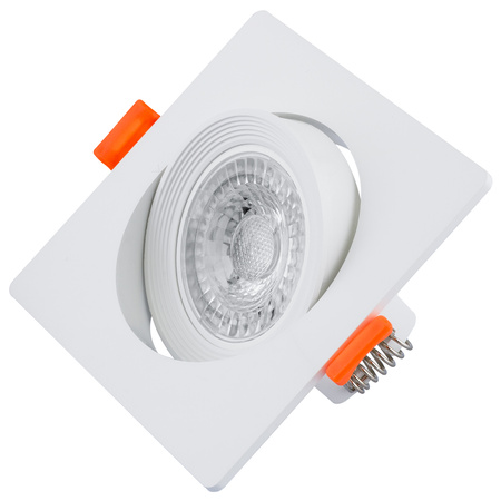 Halogenová Podhledové svítidlo GU10, MR16 Nastavitelná Čtvercová Bílá VENTUS LUMILED