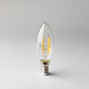 LED žárovka svíčka B35 E14 2W 240lm 2700K teplá bílá FILAMENT Ecolight