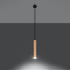 LINO 1 GU10 Skandinávské dřevěné závěsné stropní svítidlo SOLLUX
