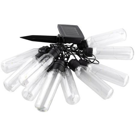 Solární zahrada Girland 10x LED světelný řetěz Dekorativní koule 3,8 m teplé