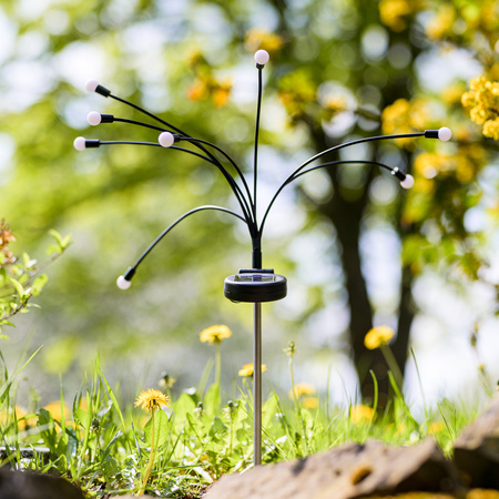 Solární lampa Pampeliška Kuličky, 3000K IP44 70cm TULIO LUMILED