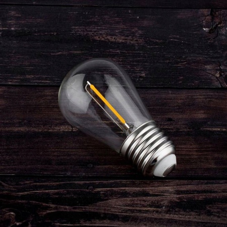 5x Žárovka LED E27, vlákna pro garland ST14 1W = 10W 2700K 100lm Teplá bílá LUMILED