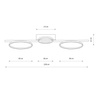 LED stropní svítidlo 33W 1200lm 4000K neutrální černá moderní CIRCOLO LED 10866 Nowodvorski