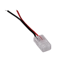 Konektor pro LED pásky COB Flexibilní jednostranný 2pin 8mm White Sanico Goldlux