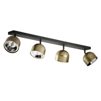 ALTEA BLACK/GOLD Spot Black/Gold Stropní lišta moderní 4xES111 GU10 3427 TK Osvětlení