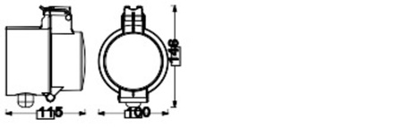 Inteligentní venkovní EU napájecí zásuvka 230V 3680W 16A LEDVANCE SMART+ ZigBee s kabelem