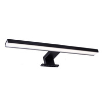 LED nástěnné svítidlo do koupelny 8W 900lm 4000K Neutrální 120° Černá IP44 SAMOS Sanico Goldlux