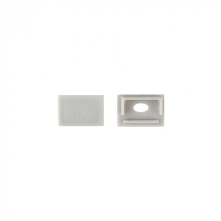 Hliníkový LED profil pro sádrokarton REGIPS široký pod dlaždice Bílý 1m s průhledným difuzorem pro LED pásky + koncové krytky GNS Ecolight series