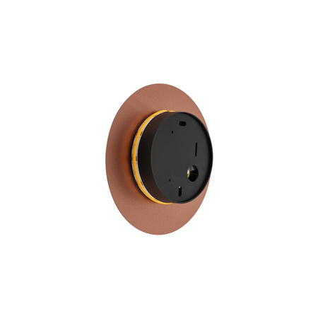 Nástěnné svítidlo LED 7W 60lm 3000K Warm Copper Modern RING LED S 10316 Nowodvorski