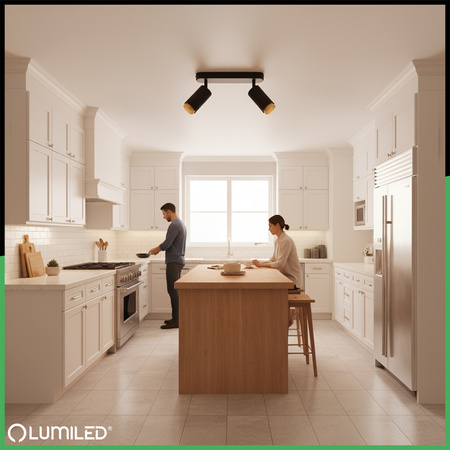 Reflektorové stropní svítidlo SPOT TUBA GU10 černé ELIGIS LUMILED