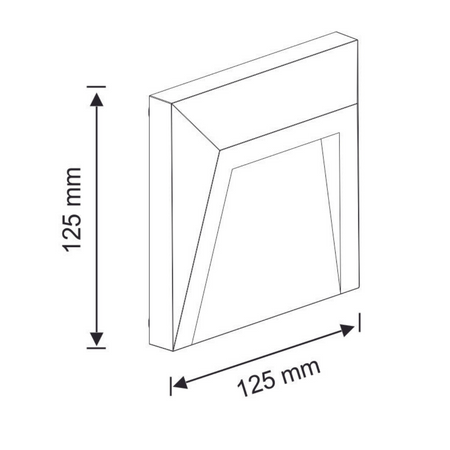 HOLDEN LED ZAHRADNÍ SCHODIŠŤOVÁ LAMPA 1.5W neutrální bílá šedá GOLDLUX (Polux)