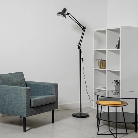 BelsaLumiled LED E27 černá stolní stojací lampa s nastavitelnou výškou