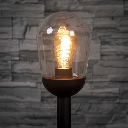 LIEGO E27 IP44 37cm černá venkovní sloupová zahradní lampa KANLUX