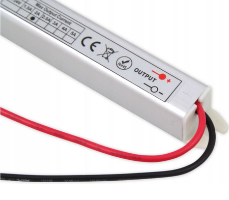 Úzký nábytkový napájecí zdroj 12V DC 72W 6A Ultra SLIM pro LED pásky IP20