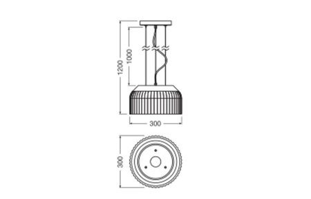 Dekorativní stropní závěsné svítidlo E27 s převisem bílý dekor Ledvance