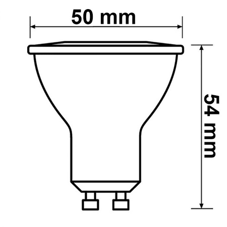 3x LED žárovka GU10 4.6W = 50W 355lm 2700K Teplá bílá 36° PHILIPS