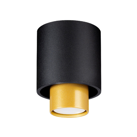 Svítidlo pro povrchovou montáž NESI GU10 Spot Tuba Black-Gold SOLLUX