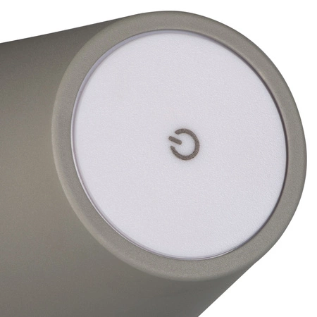 Stolní stolní lampa Školní kancelářská noční lampa Nastavitelná LED 1,2W 165lm 3000K Teplá šedá IP54 dobíjecí Inita Kanlux