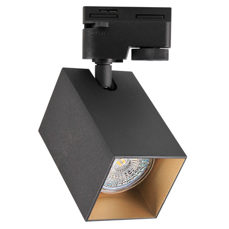 GU10 Black+Gold kolejnicové světlo pro přípojnice Square POLUX